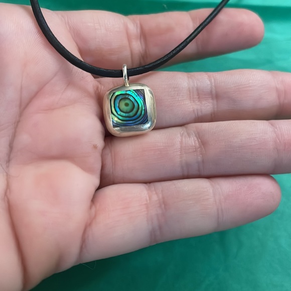 Abalone Shell Sterling Necklace from Montauk Shop - Picture 3 of 3